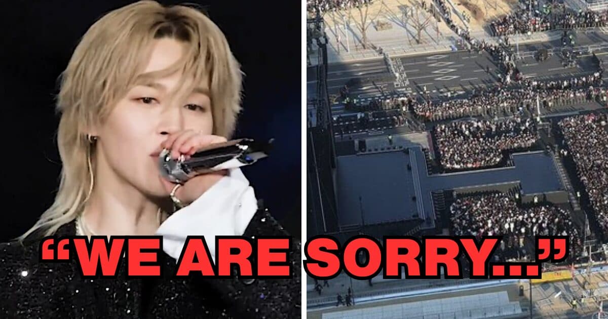 Jimin do BTS pede desculpas no palco após polêmica que dividiu Seul inteira