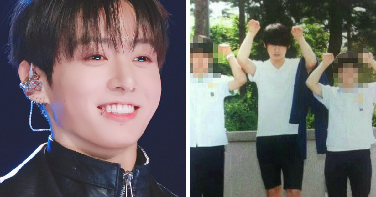 Jungkook escondia os olhos com franja na escola por timidez